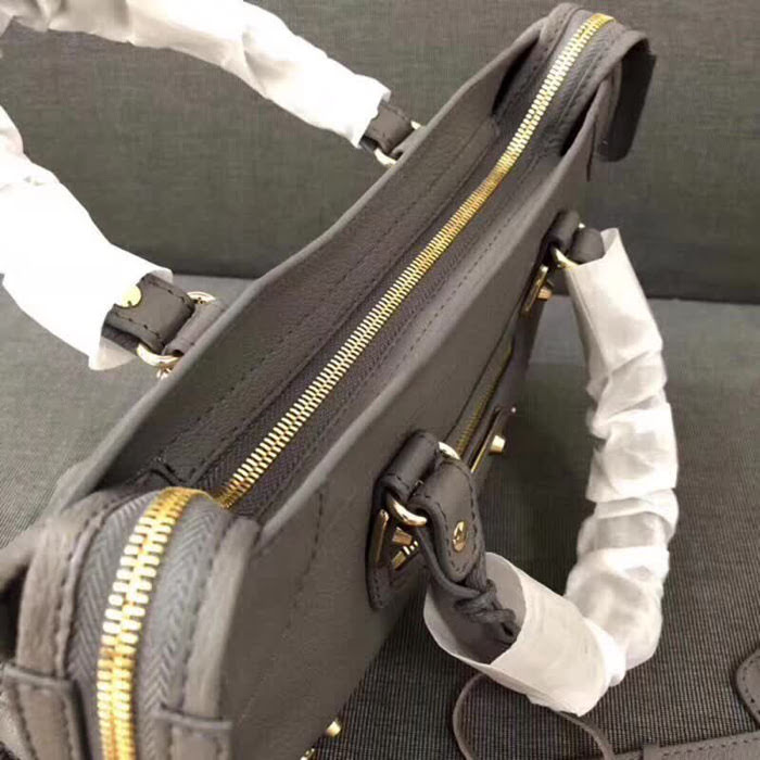 BALENCIAG巴黎世家 機車包 30cm原版山羊皮配金邊 手提肩背斜挎包  BL1370
